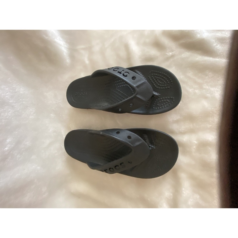 Crocs flip flop classic black athleisure comfort sandal womens sz 6